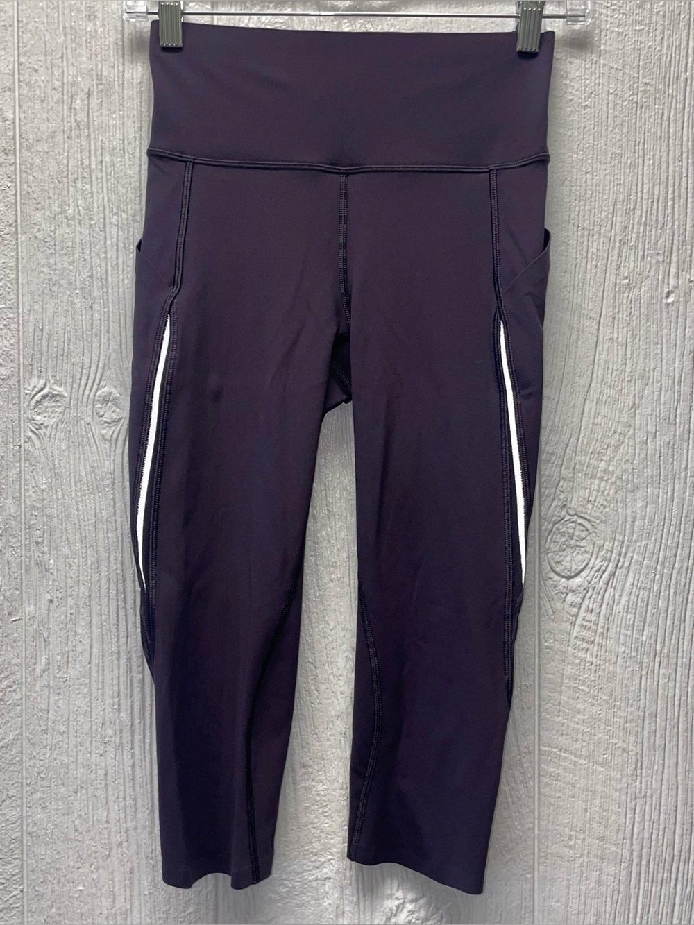 Lululemon High-Waist Capri in Deep Plum Color!